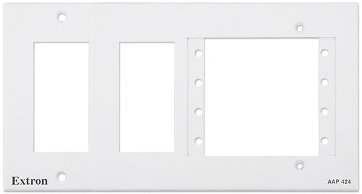 [70-1070-03] Extron AAP 424 — Plastron à quatre gangs pour modules Decorator et de connectivité audiovisuelle AAP