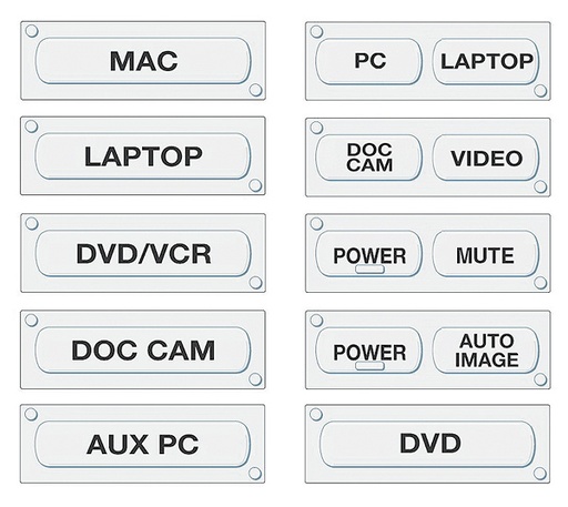 [Ensemble de boutons pour MLC 62] Extron Ensemble de boutons pour MLC 62 — Ensemble de boutons pour les contrôleurs MediaLink® de la gamme MLC 62, Anglais