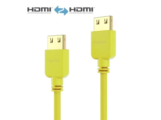 [PI0504-010] PureLink Câble Slim HDMI - HDMI 1 m Jaune