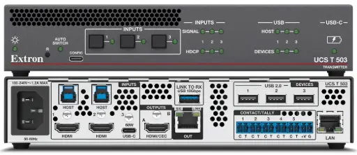[60-1798-12] Extron UCS T 503 — Émetteur-sélecteur de collaboration à trois entrées