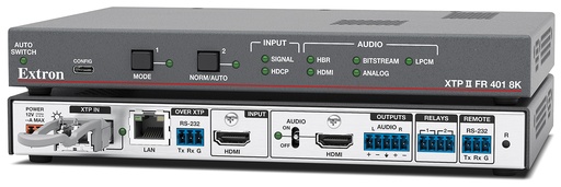 [60-1527-22] Extron XTP II FR 401 8K SM — Récepteur fibre optique XTP II 8K avec entrée HDMI locale — monomode