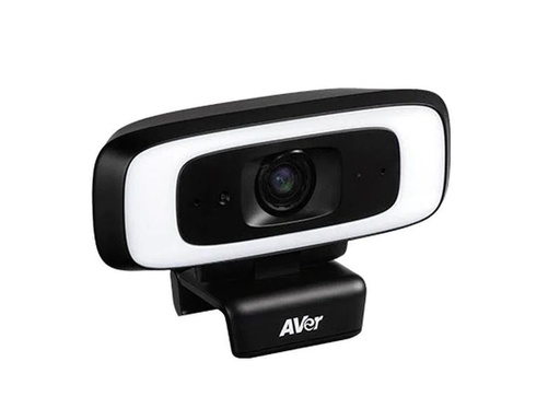 [61U3700000AC] AVer CAM130 - Webcam, 4K, FOV 120º, zoom 5X, avec double microphone intégré, éclairage d'appoint, cadrage automatique et prédéfini IA